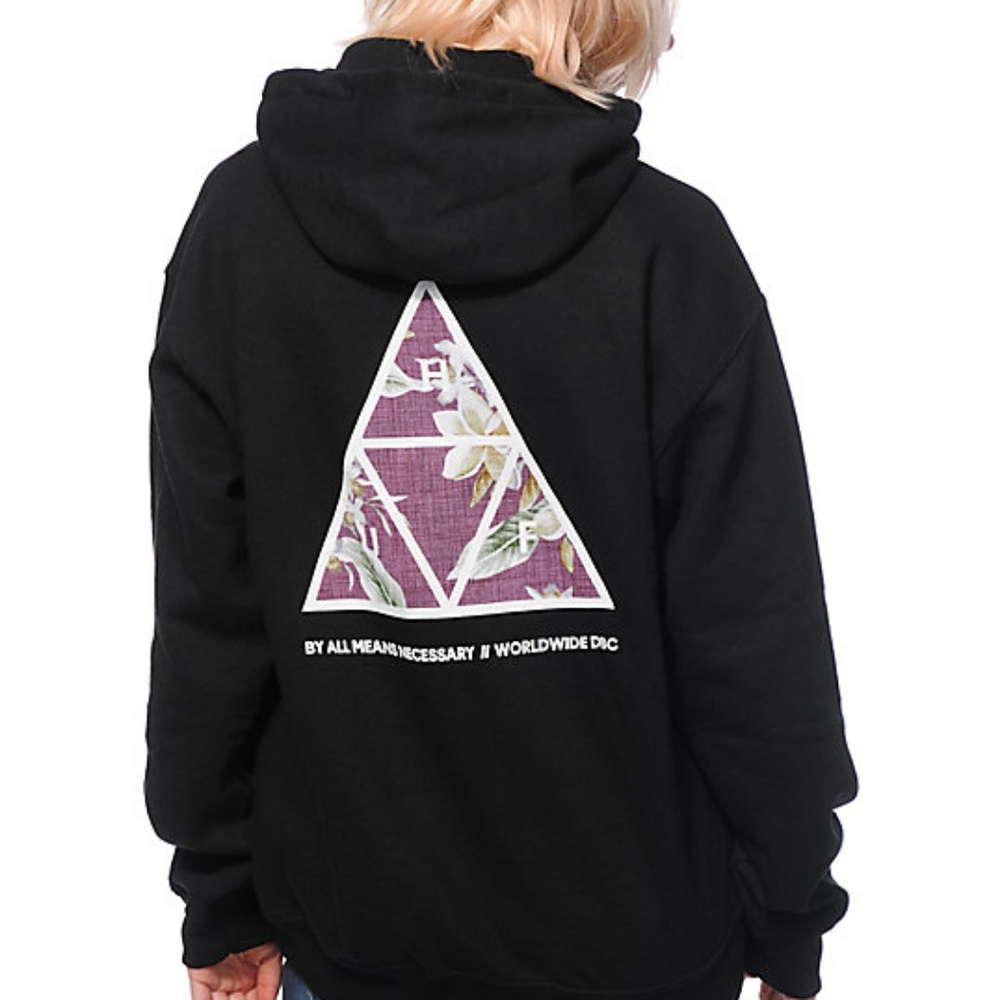 Black Huf aloha hoodie